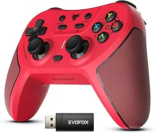 EvoFox One S V2 Universal 3-Mode Wireless Gaming Controller,1000Hz HallSense™ Precision Joysticks, BT, 2.4GHz & Wired, Macros, Fast Type-C Charging, PC, Mobile, Android TV, PS4 & Console Gaming