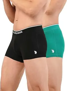 U.S. POLO ASSN.Mens ET004 Anti Microbial Cotton Stretch Essential Underwear Trunk -Pack of 2