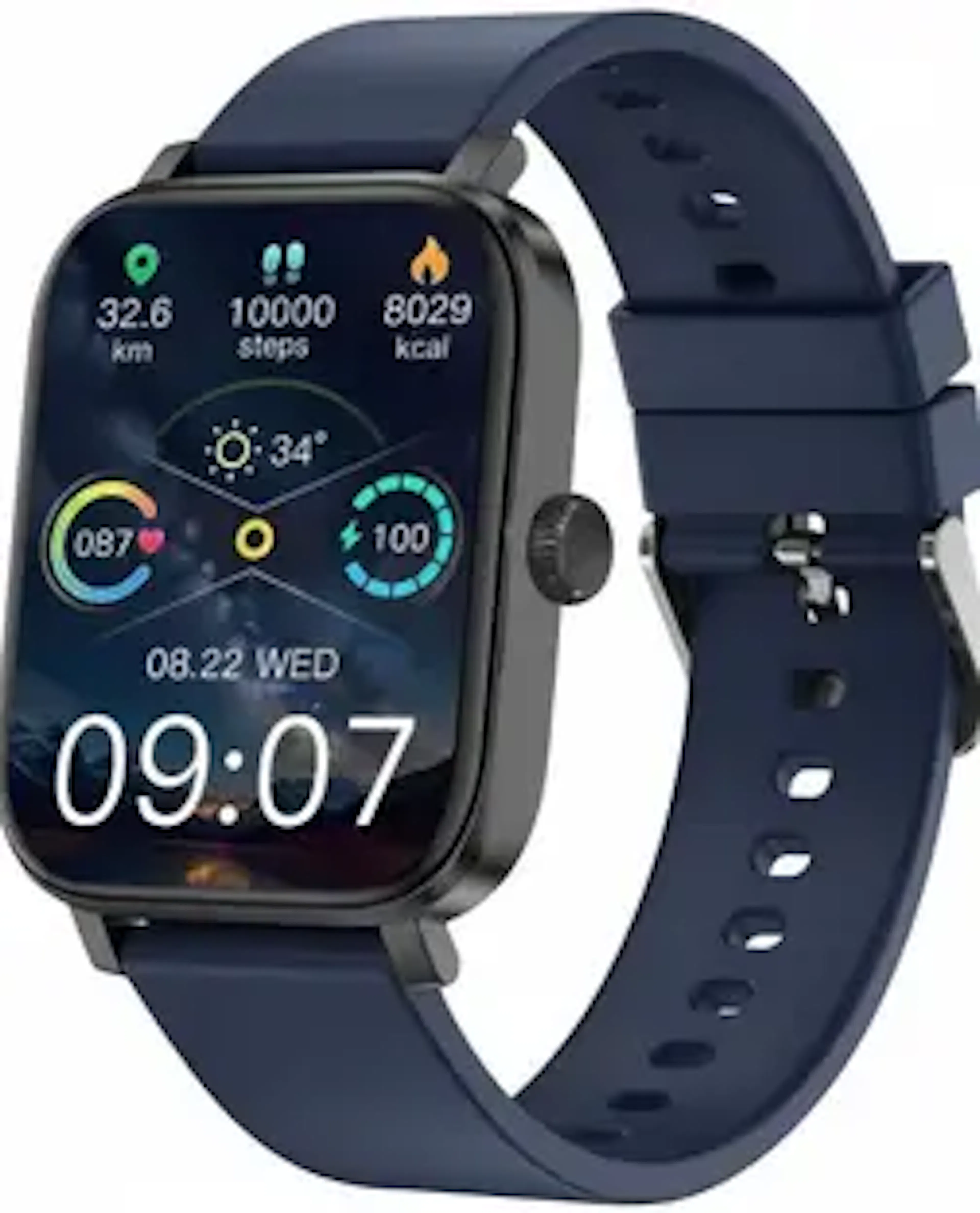 WauroNix H9 A1 Smartwatch BT Calling, Health Tracker, IP68 WauroNix for Men Women Kids Smartwatch