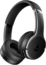 boAtRockerz 411, 40Ms Low Latency, 40Hrs Battery, 40Mm Drivers, ENx Tech, Stream Ad Free Music via App Support, Bluetooth Headphones, Wireless Over Ear Headphone with Mic (Active Black)