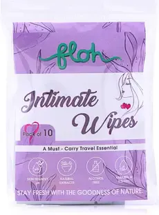 Floh Women's Intimate Wipes | 100% Biodegradable | Lavender (Pack of 1) Intimate Wash