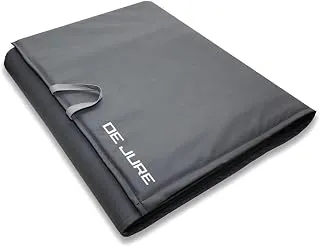 DE JURE FITNESS PVC Leatherette Yoga Mat, Unbeatable Non Slip Raxine, Eco Friendly and Odorless Lightweight and Extra Large Size (12 MM, Grey)