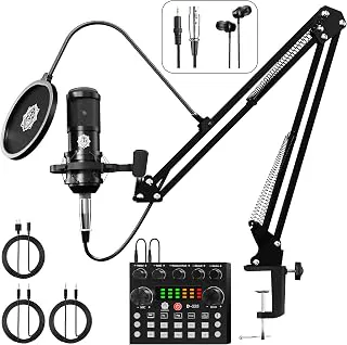 DIGIMORE Condenser Microphone Kit for Singing with V8 Sound Card Review