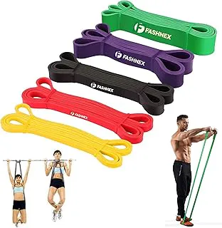 FASHNEX Resistance Bands, Pull Up Assist Exercise Band, Perfect for Mobility, Body Stretching, Powerlifting, Home Workout, Fitness Training Loop Bands for Men & Women