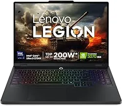 LenovoLegion Pro 5 2025 Intel Core Ultra 9 275HX | NVIDIA RTX 5070 8GB (32GB RAM/1TB SSD/WQXGA OLED/165Hz/16 (40.6cm)/Windows 11/Office 2024+AI Now/Black/2.4Kg), 83F3007BIN AI Powered Gaming Laptop