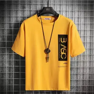 Stylesmyth Printed Men Yellow T-Shirt