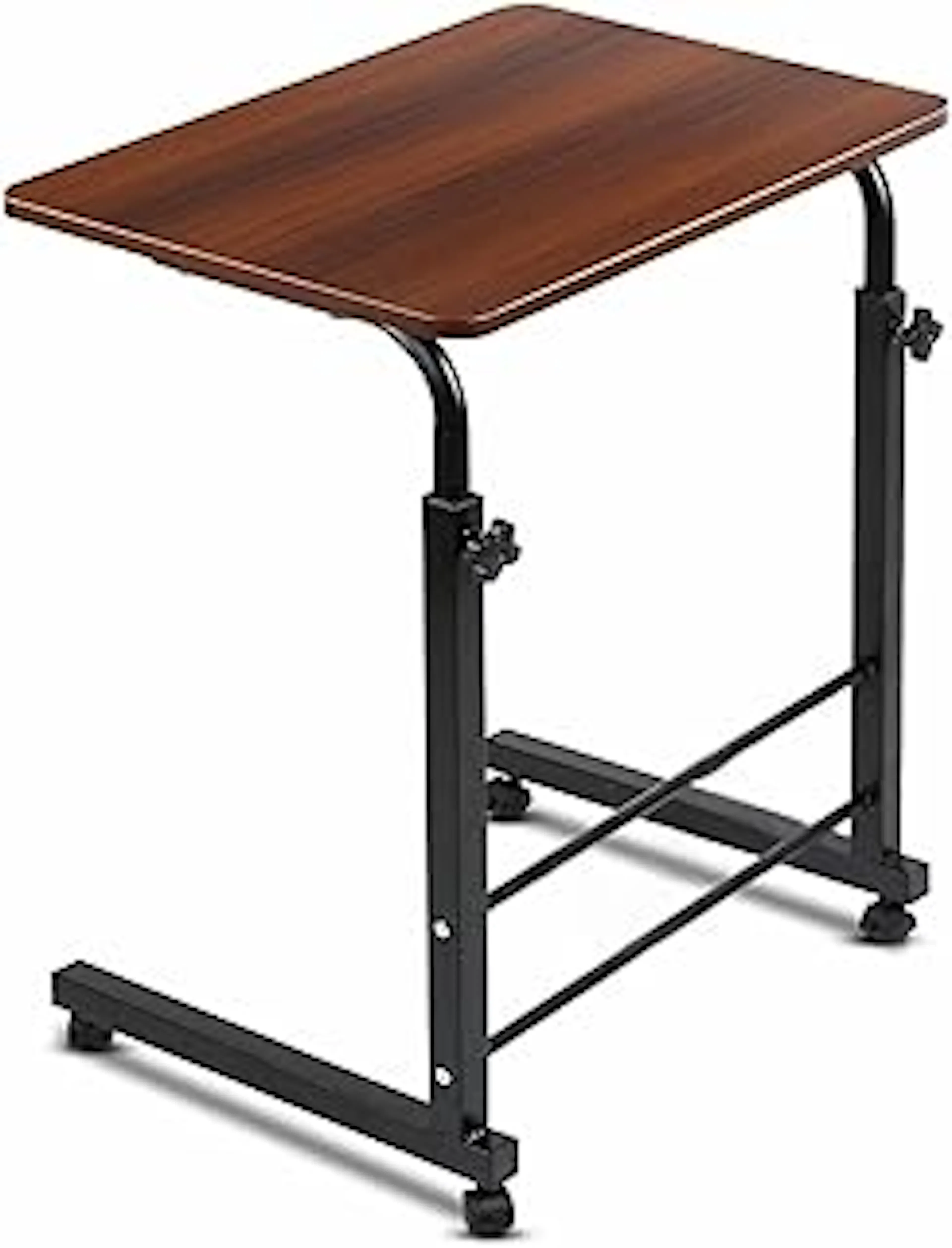 TECHNOVIBES Foldable Study Table/Bed Table/Foldable and Portable Wooden/Writing Desk for Office/Home/School (Wooden with Black Leg)