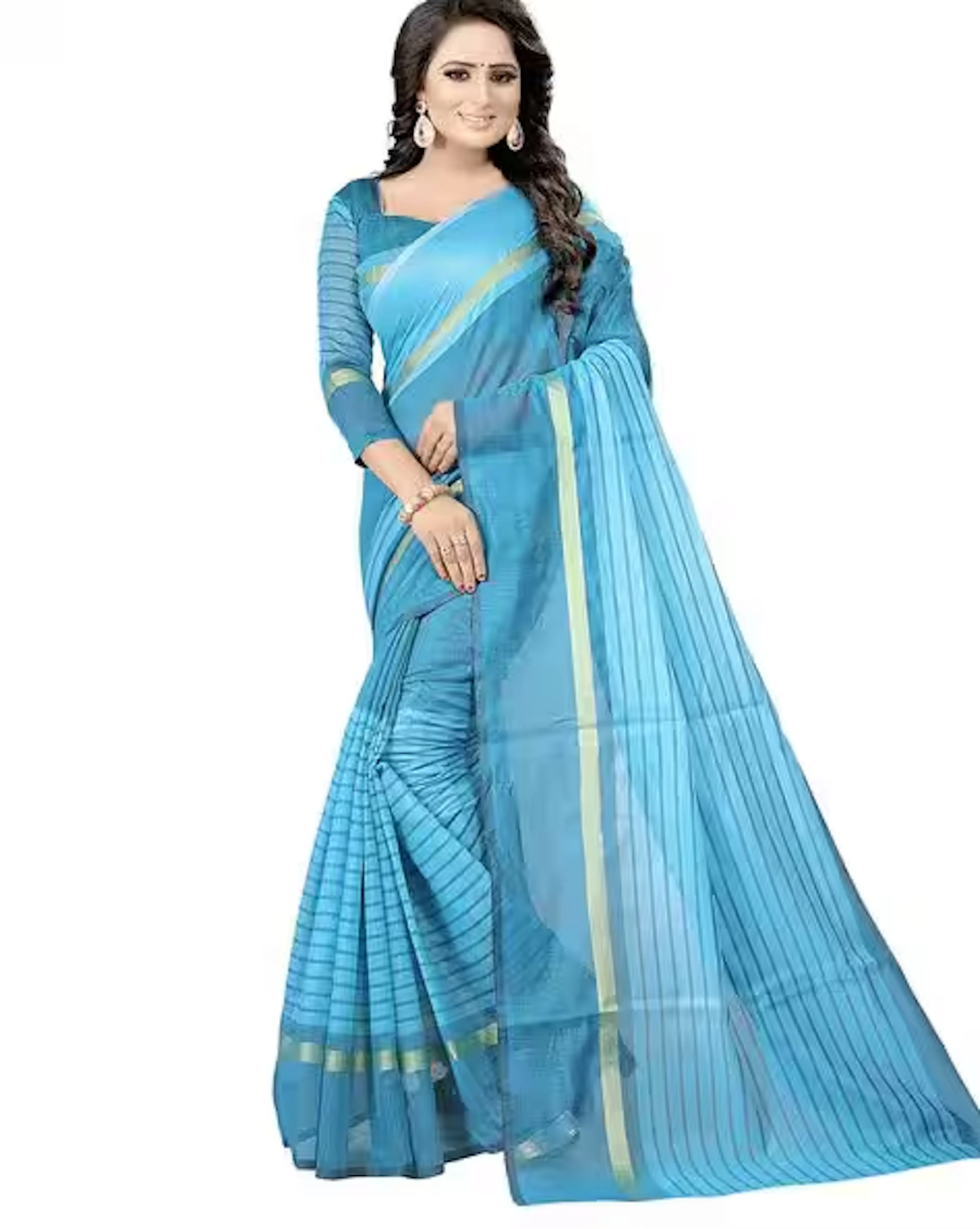 Striped Cotton Saree