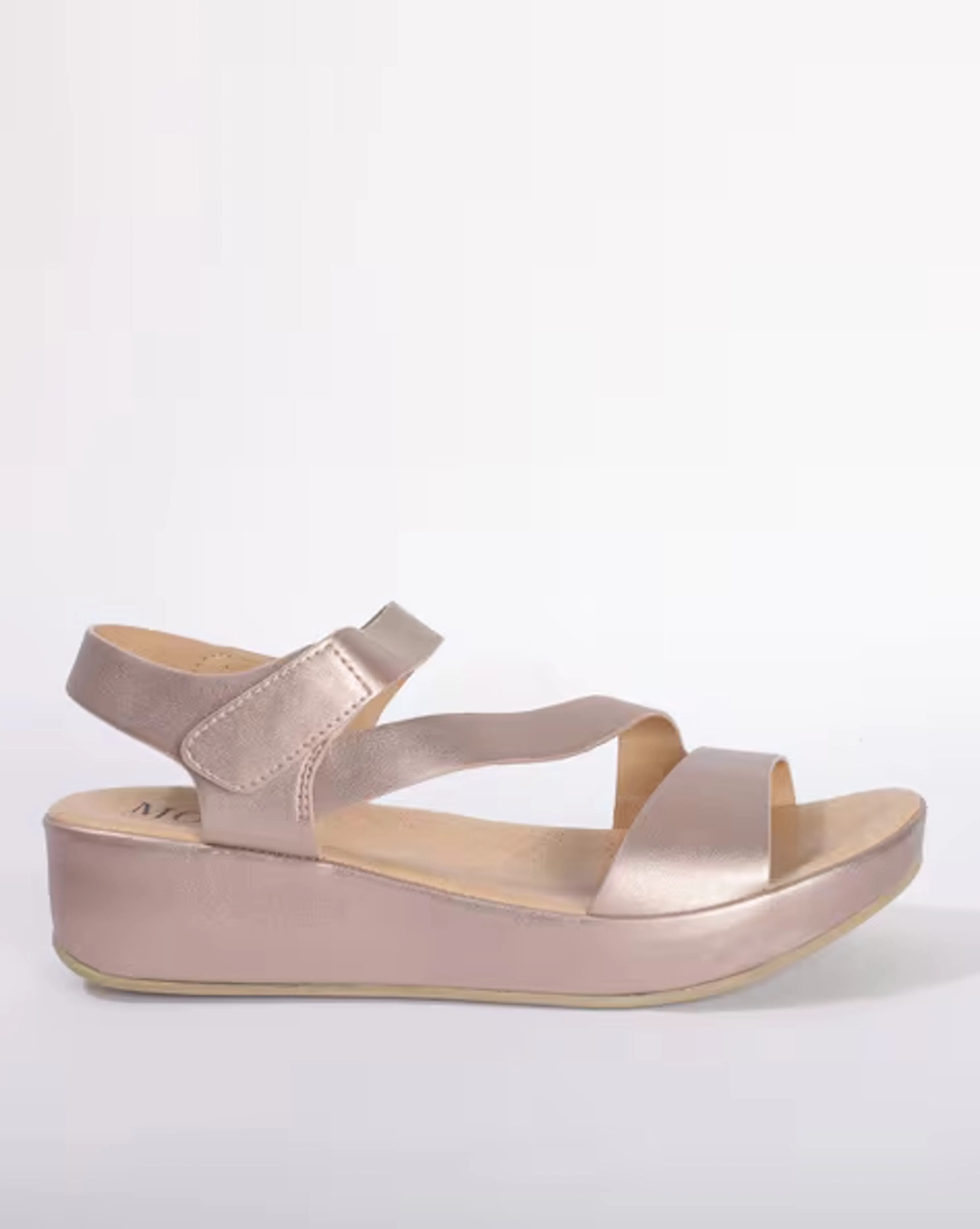 Strappy Platform Sandals with Ankle Strap