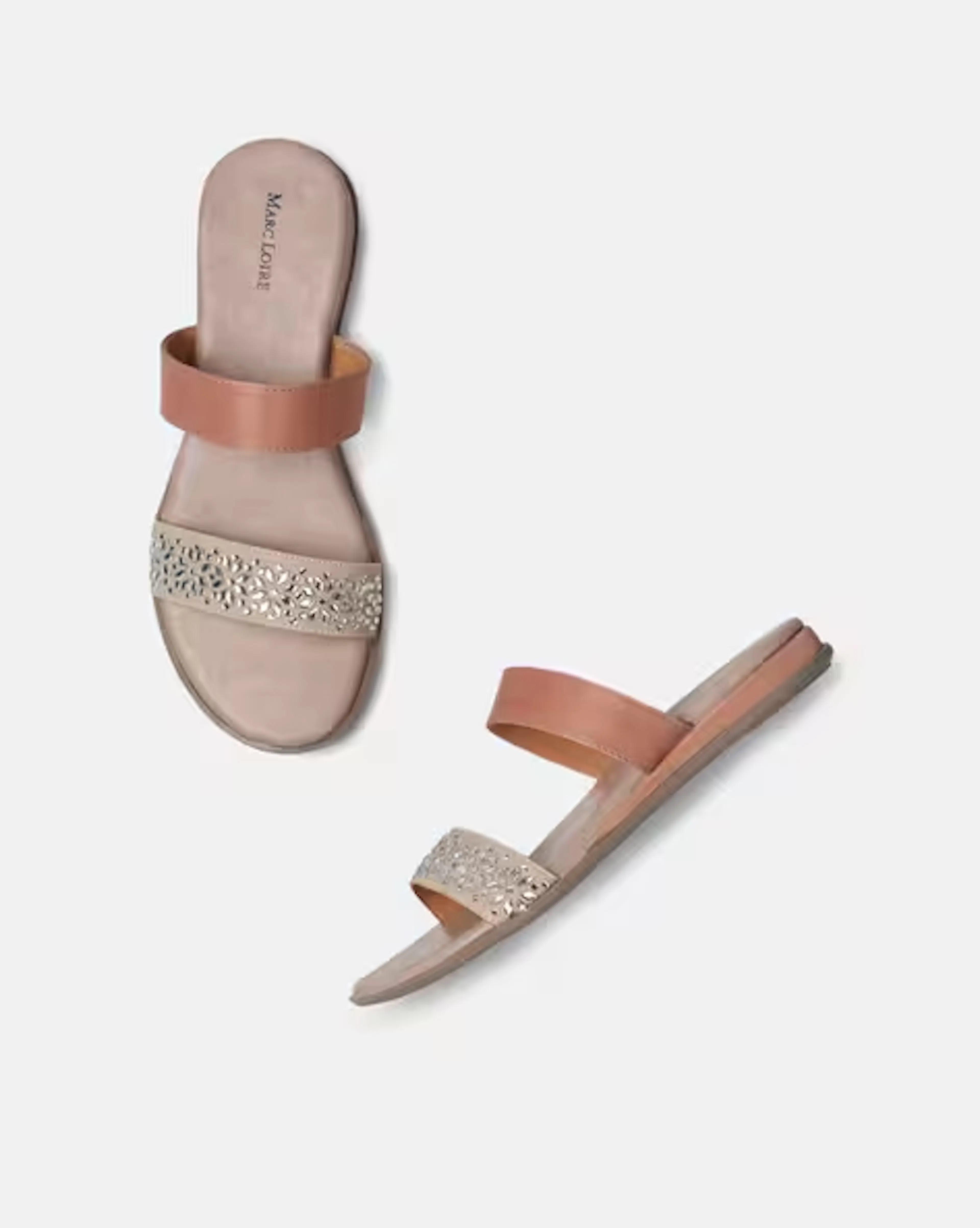 Embellished Strappy Flat Sandals