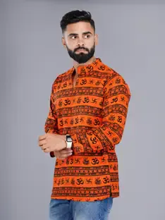 Attire4ever Men Printed Straight Kurta