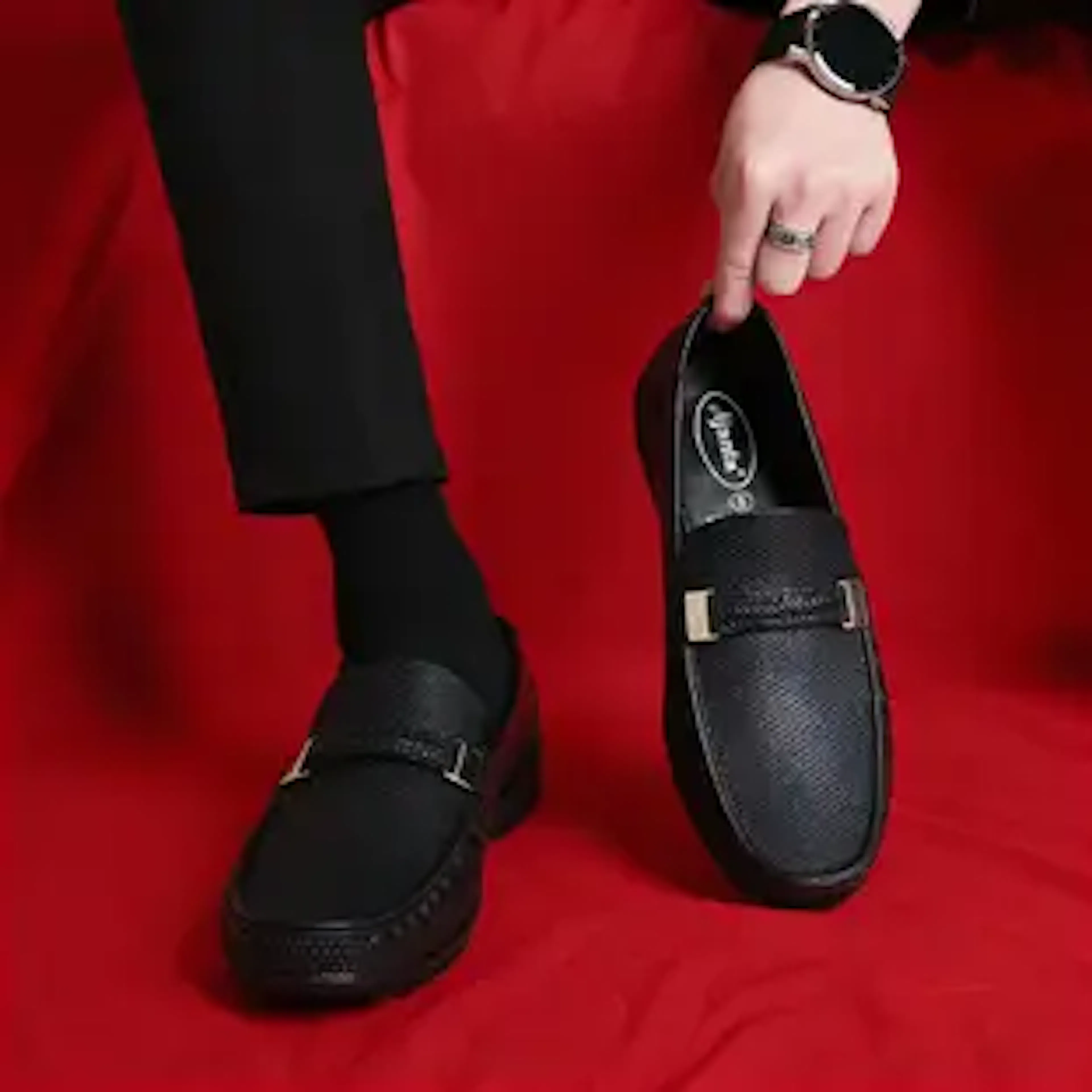 AJANTA Loafer Shoes, Lightweight Moccasin for Office & Casual, Waterproof Loafers For Men