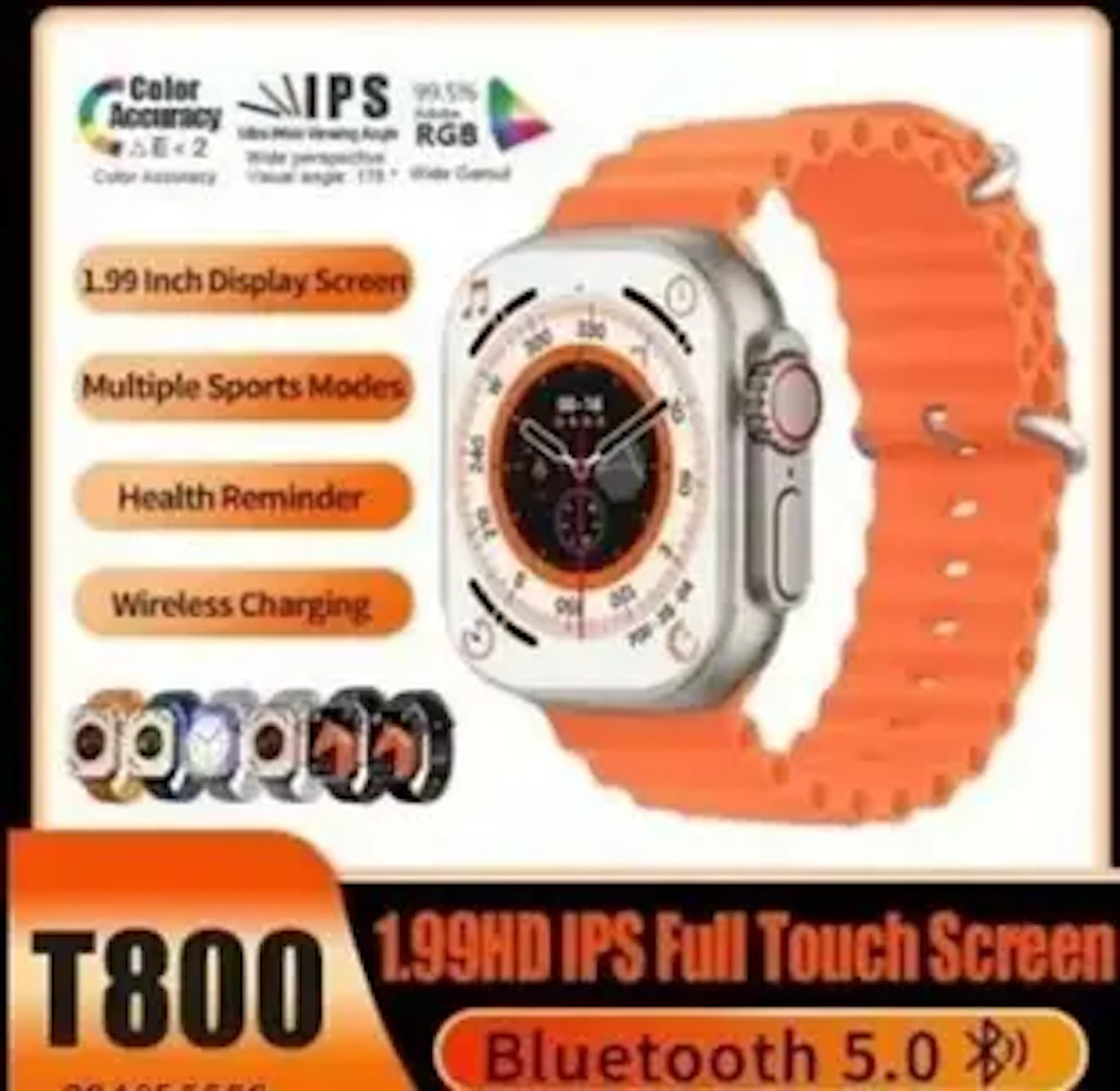 SHREERAMHUB T800 Ultra Smart Watch Series 8 For Men & Women Smartwatch Smartwatch
