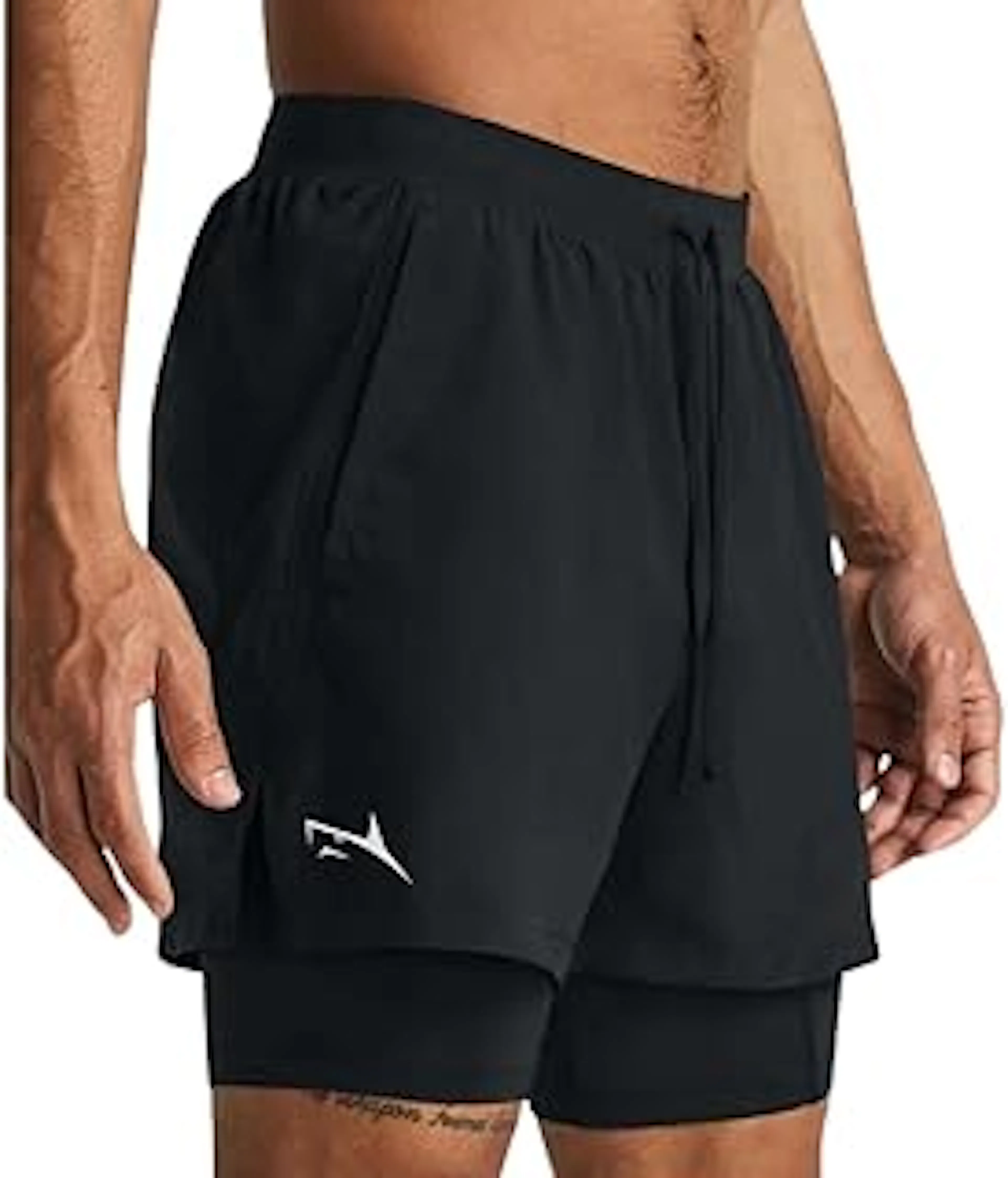 PROSHARX2 in 1 Active Dual Shorts with Inner Tights Layer | Men's Double Layer Short for Running, Gym & Sports