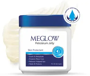 MEGLOW Petroleum Jelly for Cracked Heels Chapped Lips & Dry Elbows Nourish Your Skin