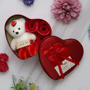 LoveGift Artificial Flower, Soft Toy Gift Set