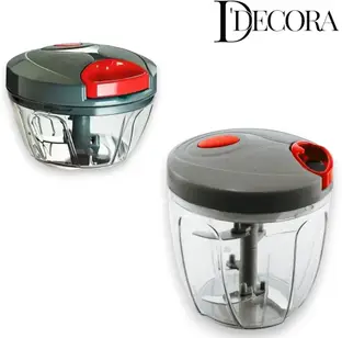 DDecora 450 ML +1000 ML Chopper combo with stainless steel Powerful Blade (GREY) Vegetable & Fruit Chopper