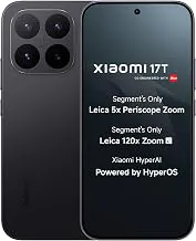 XIAOMI17T (Black,12GB+256GB)|Flagship Leica Cameras|Leica UltraPure Optics|Segment Best Leica 5X Optical Zoom|120X AI Zoom|16.74cm(6.59") 120Hz AMOLED Display|3500 nits|6500mAh Battery|HyperOS 3.0