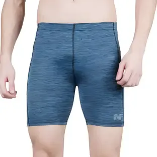 NINQ Solid Men Blue Tights