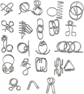 Famous Quality Mind Challenging Game - Brain Teasers Metal Wire Puzzle - Best Toys for Gifts, Party Favors, Prizes, Disentanglement Puzzle Unlock Interlock - 12 Set-Assorted Easter Theme