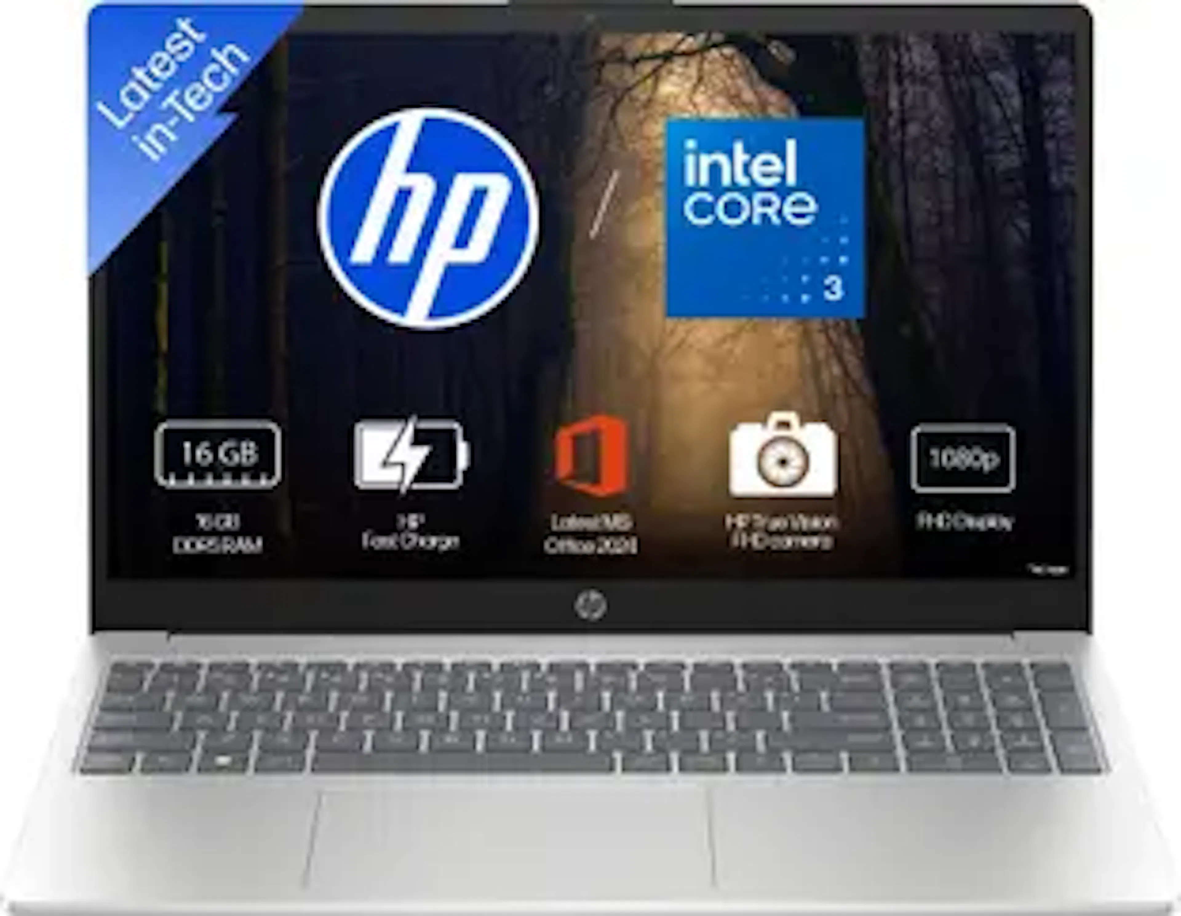 HP 15 (i3 14th Gen) Intel Core 3 100U - (16 GB/512 GB SSD/Windows 11 Home) 15-fd0885TU Thin and Light Laptop