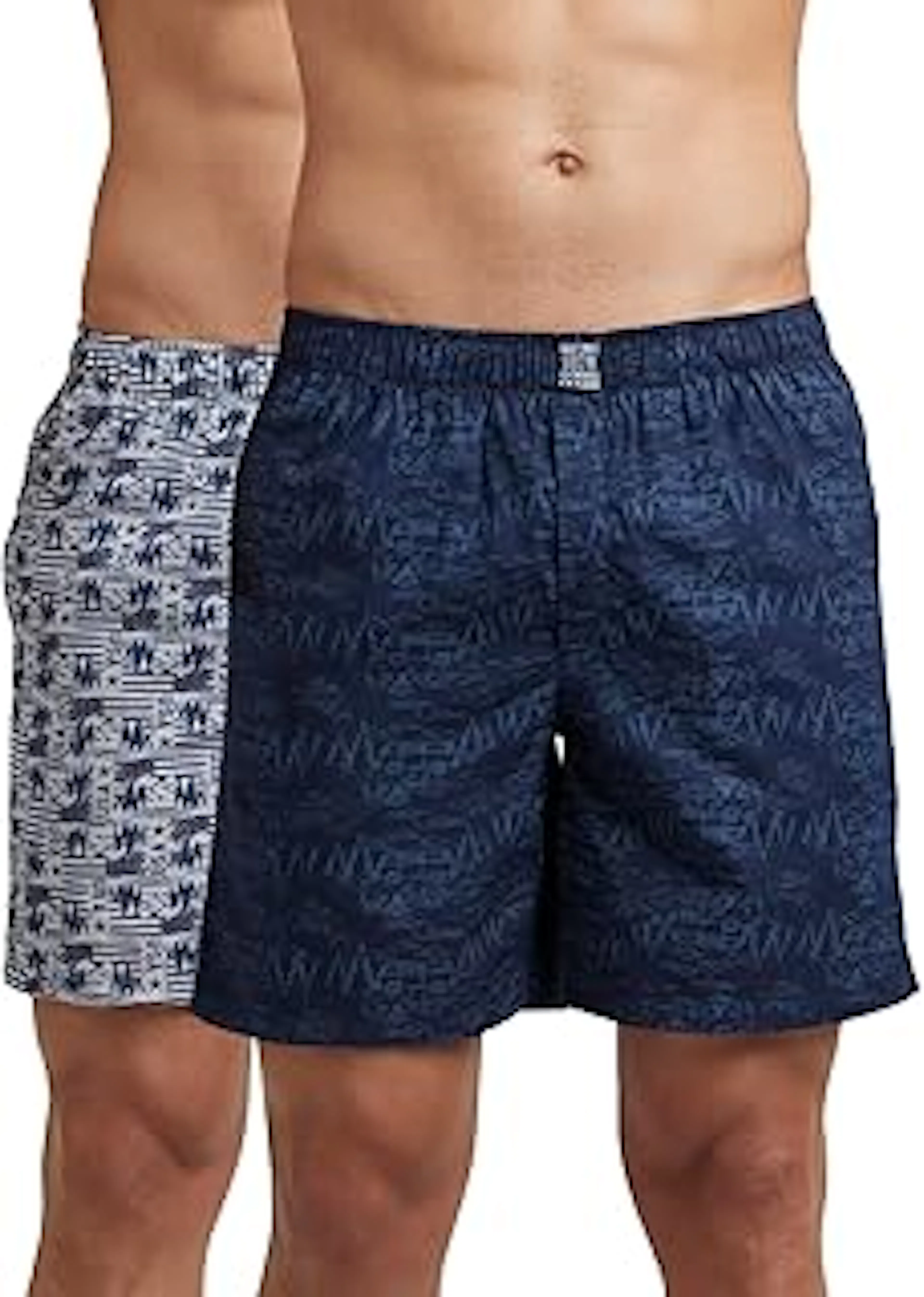 JockeyUS57 Men's Super Combed Mercerized Cotton Woven Printed Boxer Shorts with Side Pocket (Pack of 2_Prints May Vary)
