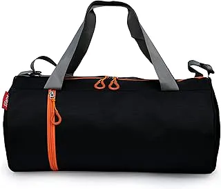 Sfane Gym Bags for Men with Separate Shoe Compartment Sports Gym Bag for Women Duffle Bags for Gym, Duffel Bags Sports Bag - Orange & Black
