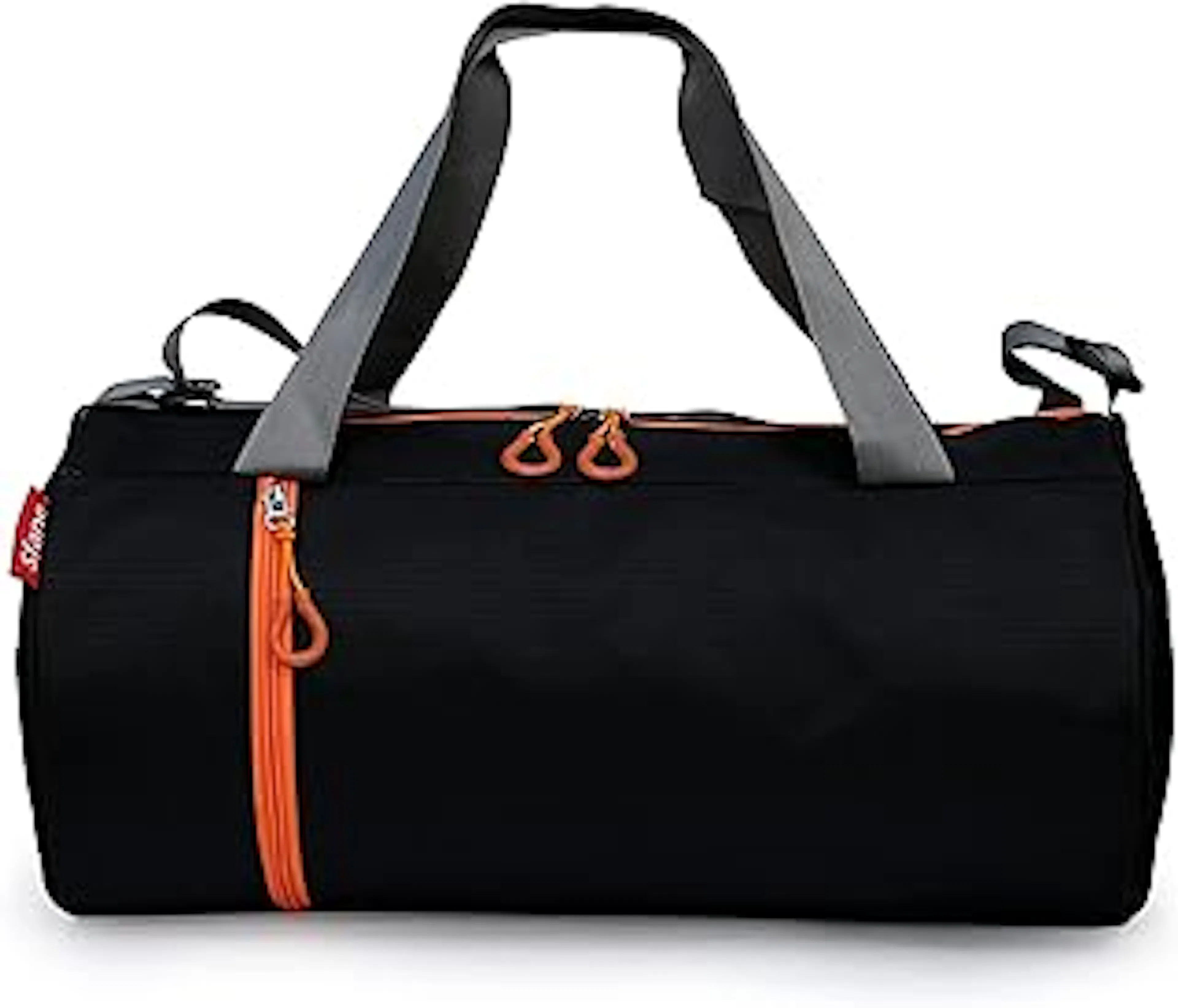 Sfane Gym Bags for Men with Separate Shoe Compartment Sports Gym Bag for Women Duffle Bags for Gym, Duffel Bags Sports Bag - Orange & Black