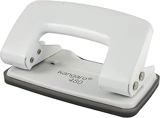 Kangaro Desk Essentials DP-480 2 Hole Heavy Duty Metal Paper Punch | Removable Chip Tray | 12 Sheets Capacity | Office Essentials | Pack of 1 | Color May Vary