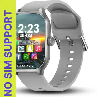 GameSir H9 Grey Smartwatch with Bluetooth, Fitness & Heart Rate Tracking Smartwatch