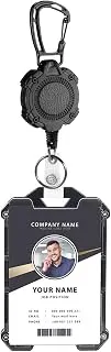 Id Card Holder for Office, Id Card Holder, Retractable Keychain with Id Card for Men with Waterproof for Office & School Use