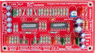 High Tech 5.1 Mini Prologic Board. Stereo Audio Input and 5.1 Channel Output.DC15V to 40V Electronic Components Electronic Hobby Kit