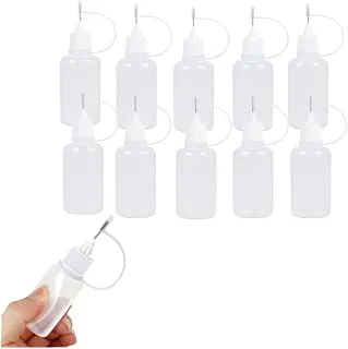 Precision Tip Applicator Bottle Set of 3 Pcs, Needle Tip Glue Bottles for Paint, Craft, Ink and Acrylic, Fine Tip Squeeze Bottles for DIY Art and Paper Craft 20 ml
