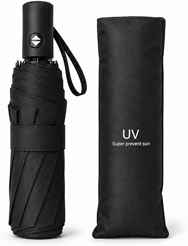 QshareUmbrella for Rain Compact 3 Fold with Small Travel-Friendly Design and Stylish Portable Use for Women and Daily Outdoor Protection