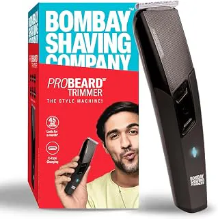 Bombay Shaving Company Pro Beard Trimmer For Men | Beard Trimmer for Man | Hair Trimmer for Man | 6 Combs, Self-Sharpening Blades, Type C | Trimmer Men Beard | Trimmers for Man