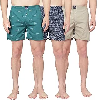 Urban ScottishUltra-Comfortable Men's Boxer Pants - 100% Cotton Material with A Stylish Print - Soft and Stretchy Elastic Waist Band - Dynamic Movement and Hardwearing Stitching - Breathable with A Gentle Snug Fit