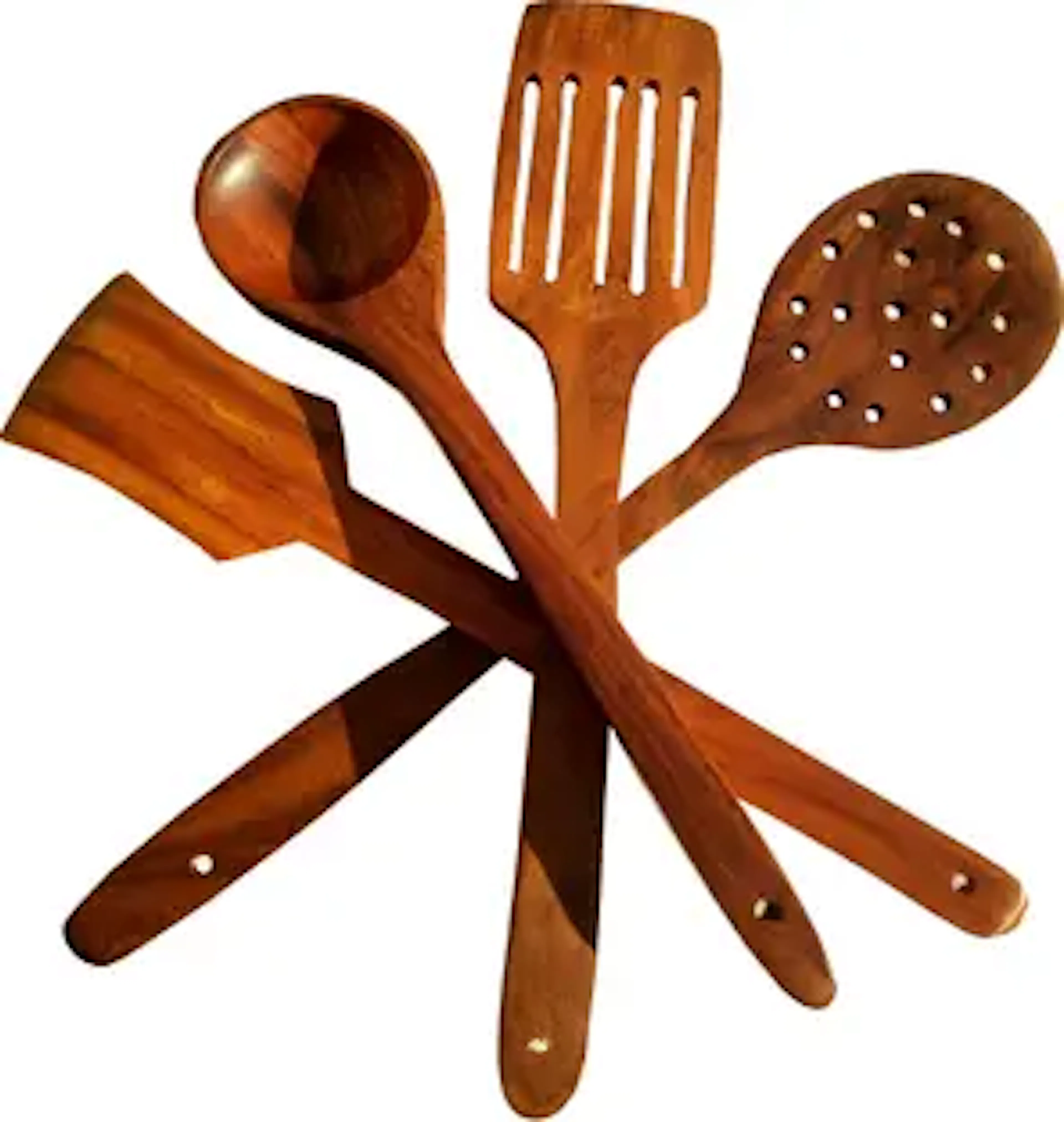 SRE Non Chemical Pure Wooden Spoon set for Cooking Kitchen Tool Set