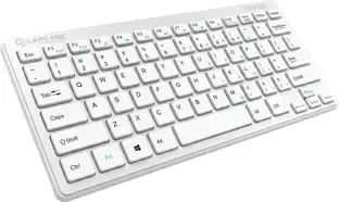 LAPCARE LKB-D-Lite+Silver Wireless Laptop-size Laptop Keyboard Compatible with Desktop, Laptop, Mac