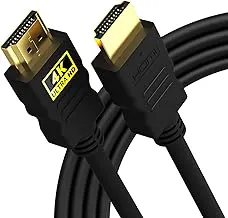 Sounce 1.5 Meter High-Speed HDMI Cable - Hdmi Arc Enabled | 64 Gbps | 4K 120Hz | 1080P 240Hz | Strong & Durable | Supports Up To 32 Audio Channels | Gold Plated | 1.5 Meter, Black (Pack of 1)