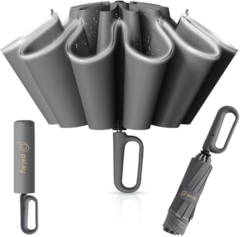 PALAYUmbrella for Rain Automatic Waterproof Big 3-Fold Compact Umbrellas
