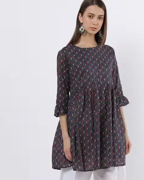 Printed A-line Kurta