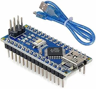 Electronic Spices Arduino Nano R3 CH340 Development Board with ATmega328 Microcontroller | USB Cable Included | Compact Nano V3 Board for DIY Electronics, Robotics & Arduino Projects