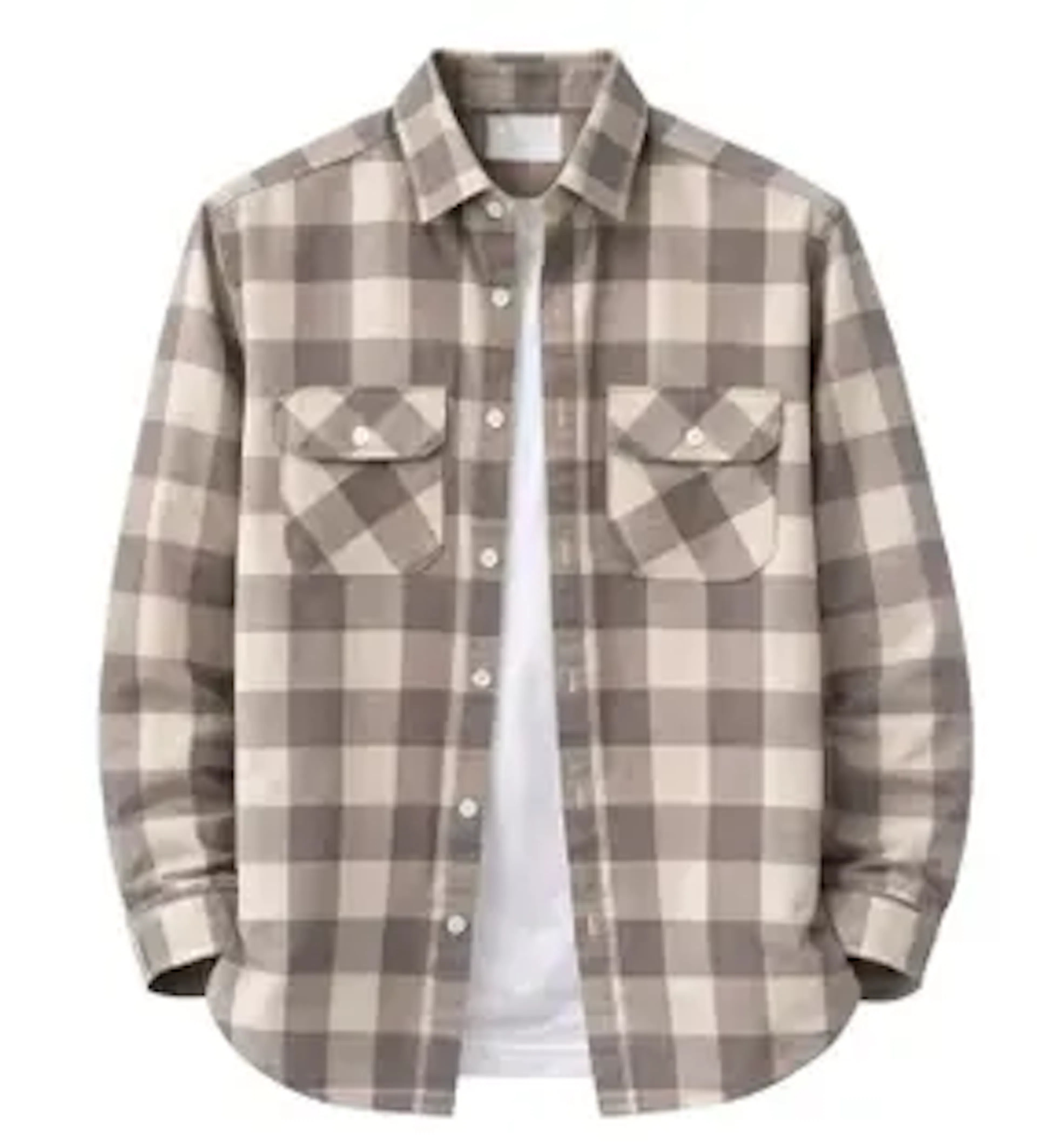 DIMMY Men Checkered Casual Brown Shirt