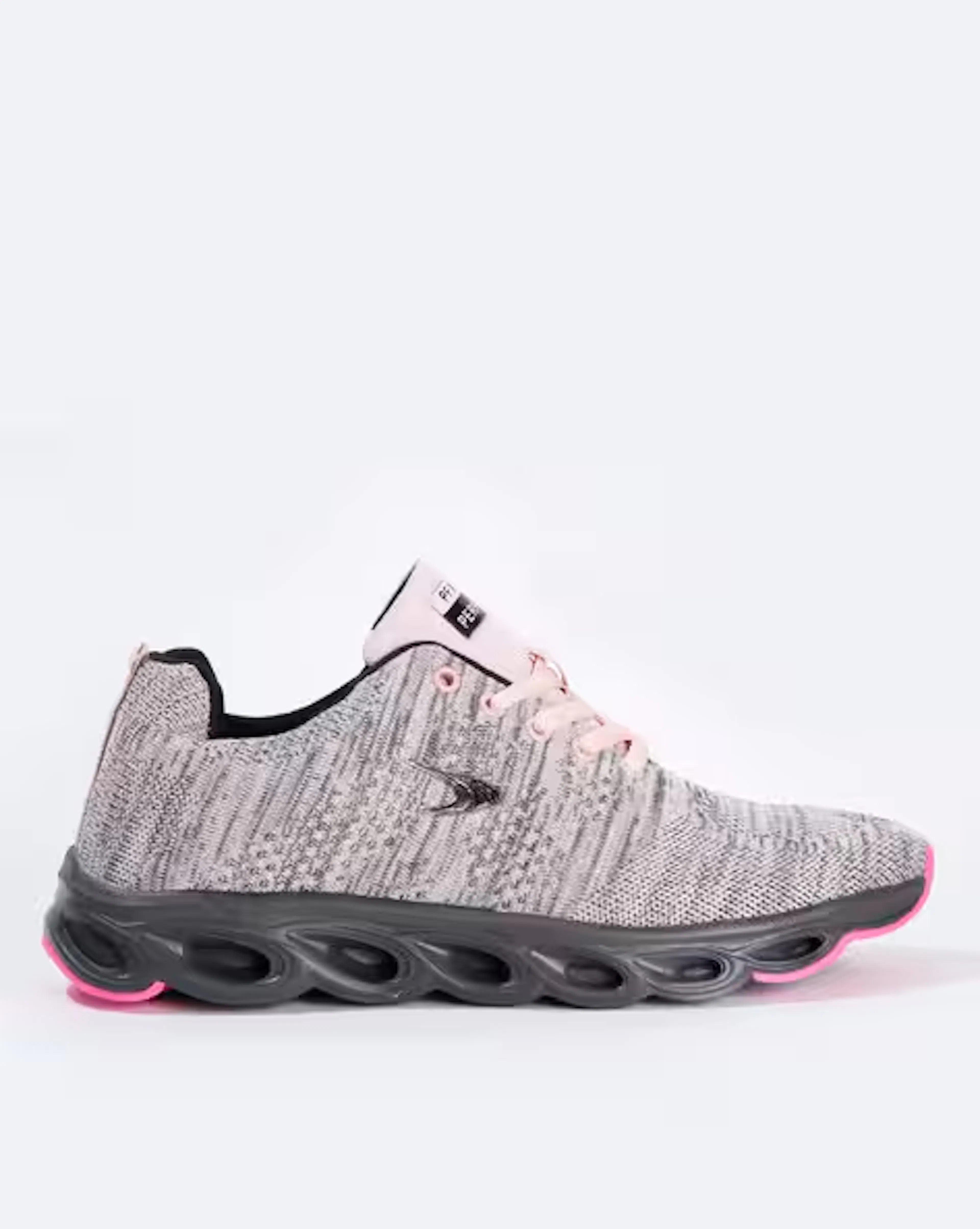 Washable Lace-Up Sport Shoes with Mesh Panelling