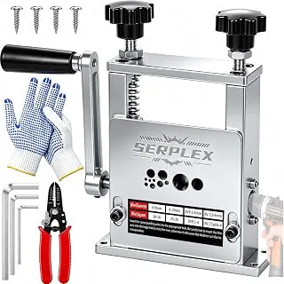 Serplex11-IN-1 Wire Stripping Machine for 1.5-25mm Cables, Drill Powered/Hand Crank Dual-drive Wire Stripper Machine, Scrapping Copper Wire Peeler Tool for Scrap Copper Recycling & DIY etc.