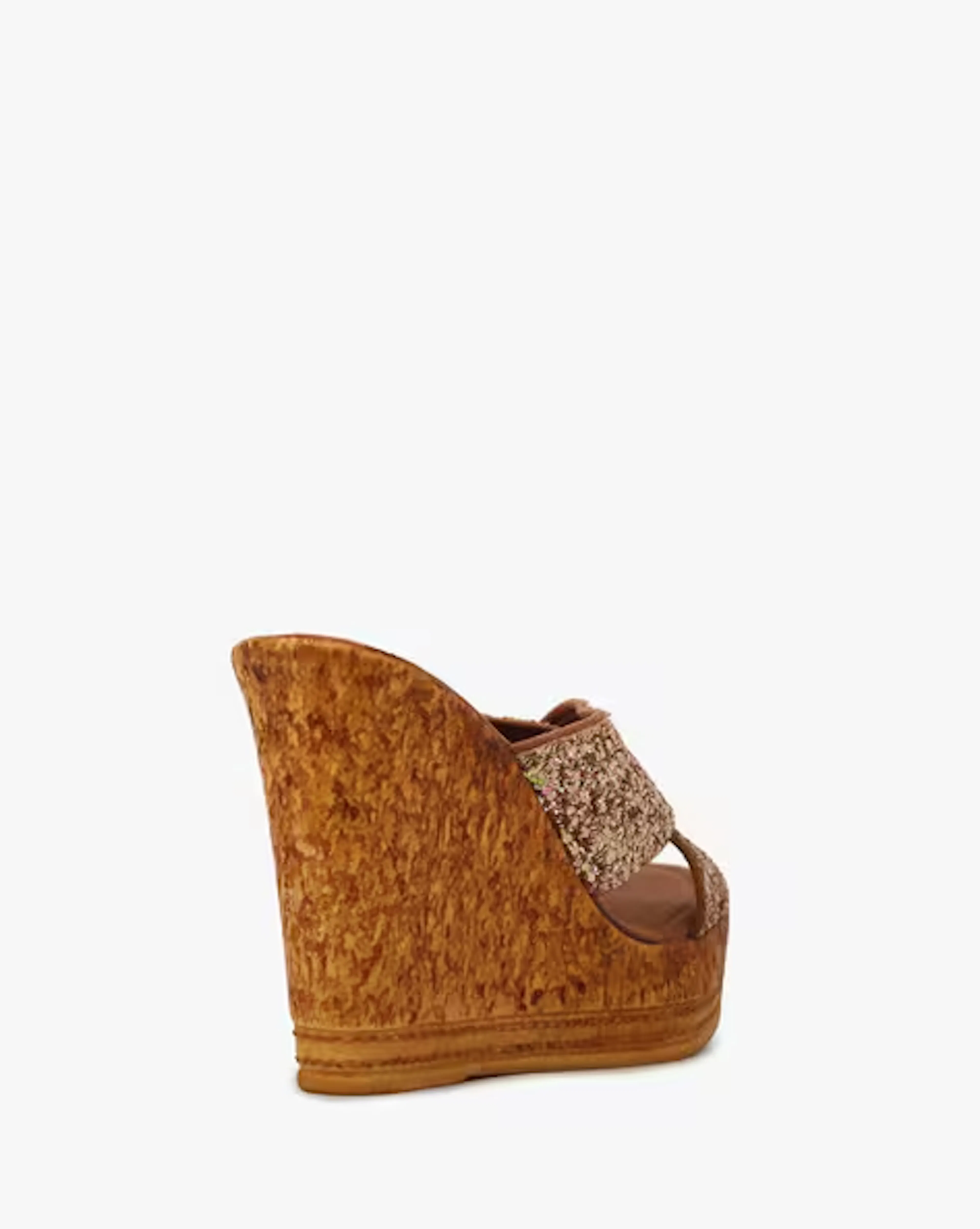 Glittered Strap Wedges