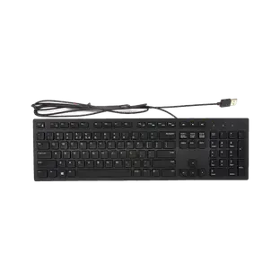 DELL KB216 Multimedia Keyboard with USB Interface, Plunger Keys Technology & Chiclet Wired USB Standard Desktop Keyboard Compatible with Desktop, Laptop Key Style, Hot Key-Volume, Mute, Play/Pause, Backward, Forward, Warranty 1 Year