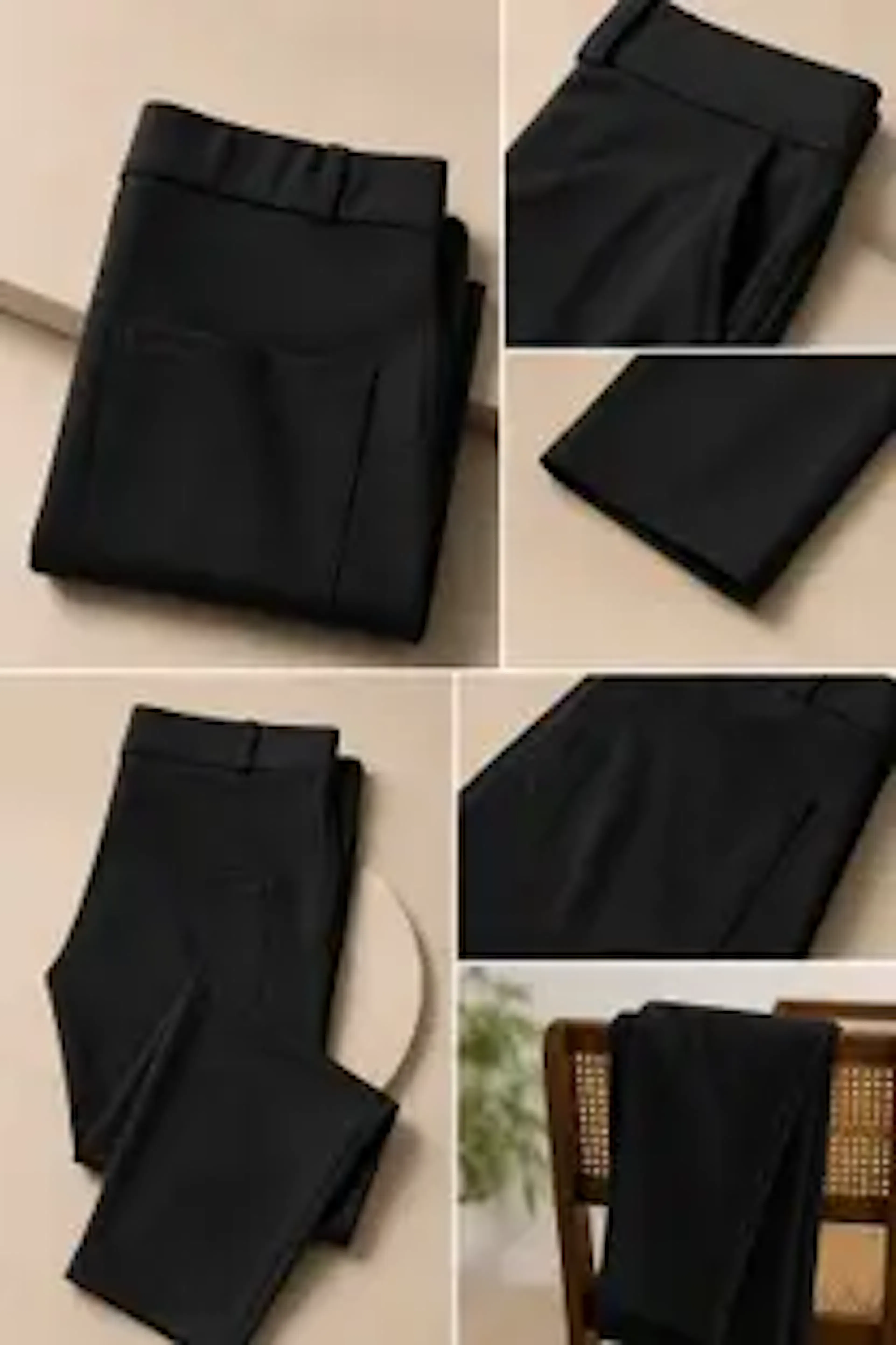 USIGO Regular Fit Men Black Trousers
