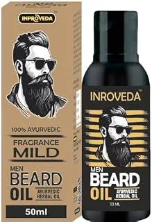 Men Beard Oil 50ml | Ayurvedic Herbal Oil for beard growth, longer, best for curly, smooth, patchy, grey hair to black & fast growth for Men 50ml Beard Growth