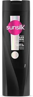 Sunsilk Stunning Black Shine Shampoo, With Amla Pearl Extract, Makes Hair looking Fuller, Moisturised and Shiny, 180 ml Fresh